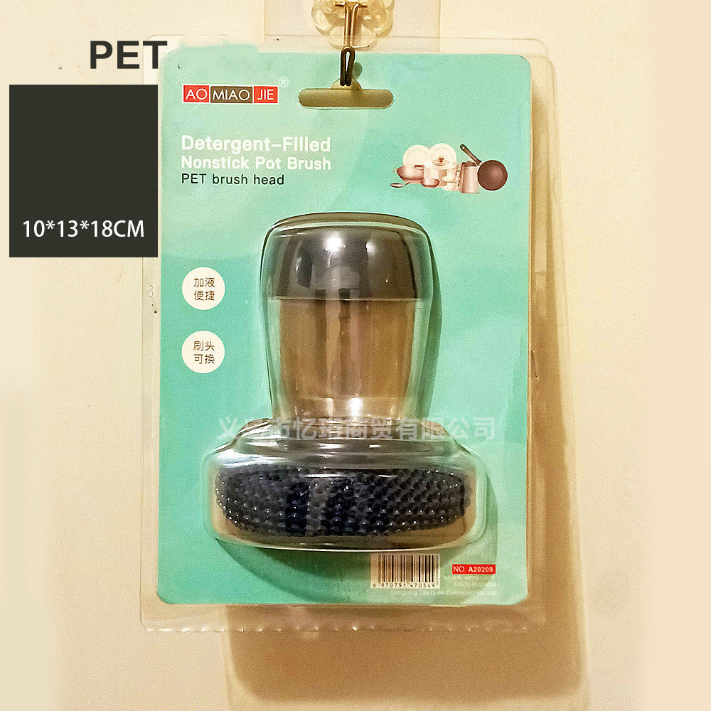 Spazzola con dispenser di sapone