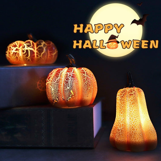 Lanterna di zucca di Halloween candela a LED