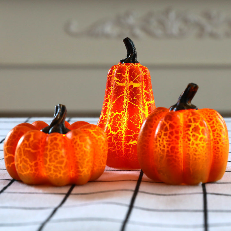 Lanterna di zucca di Halloween candela a LED