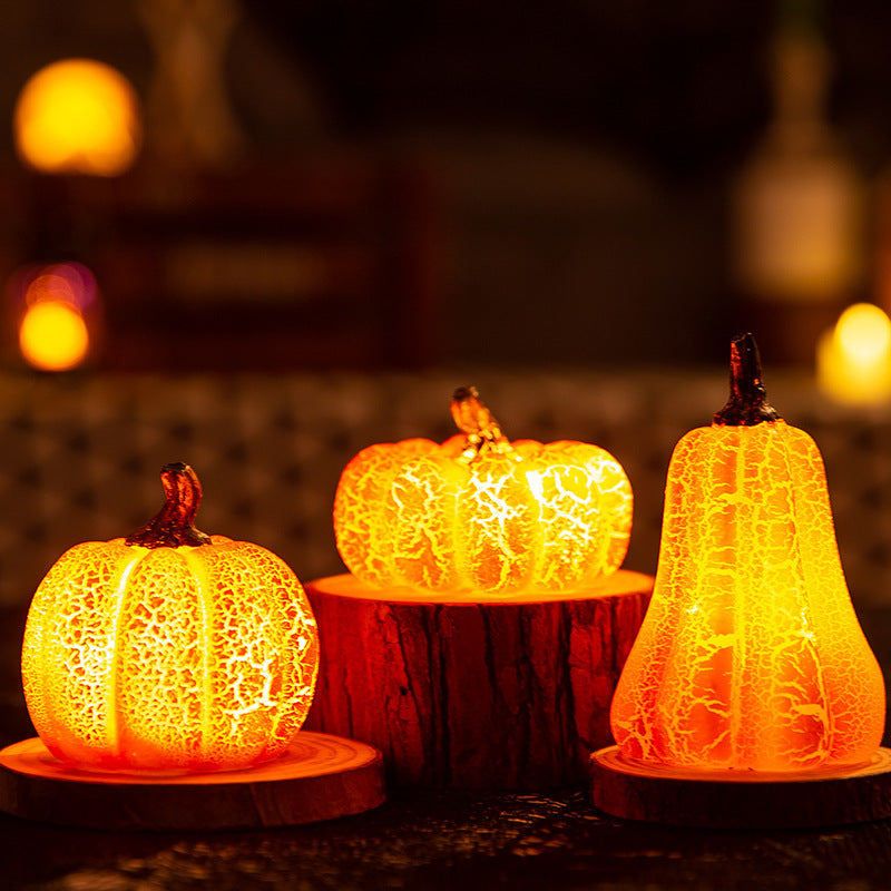 Lanterna di zucca di Halloween candela a LED