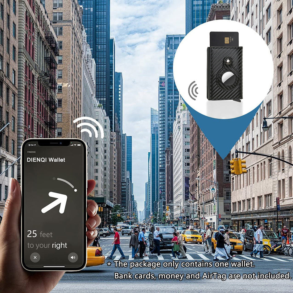 Portafoglio antifurto con porta carte di credito