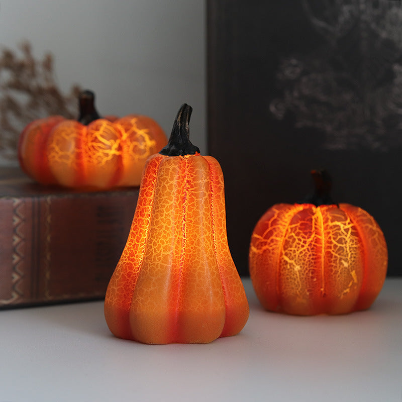 Lanterna di zucca di Halloween candela a LED