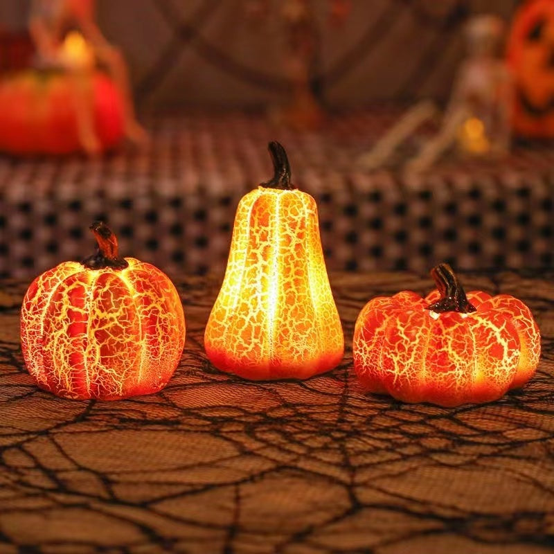 Lanterna di zucca di Halloween candela a LED