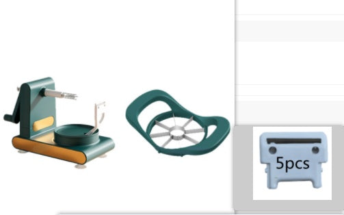 Sbucciatrice multifunzionale a manovella