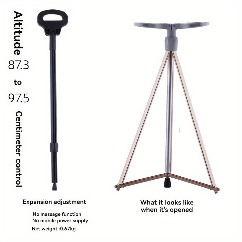 Bastone da trekking portatile con sedia