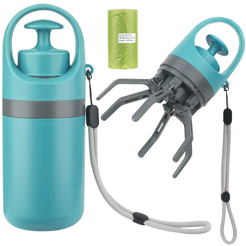 Paletta portatile con distributore di sacchetti incorporato