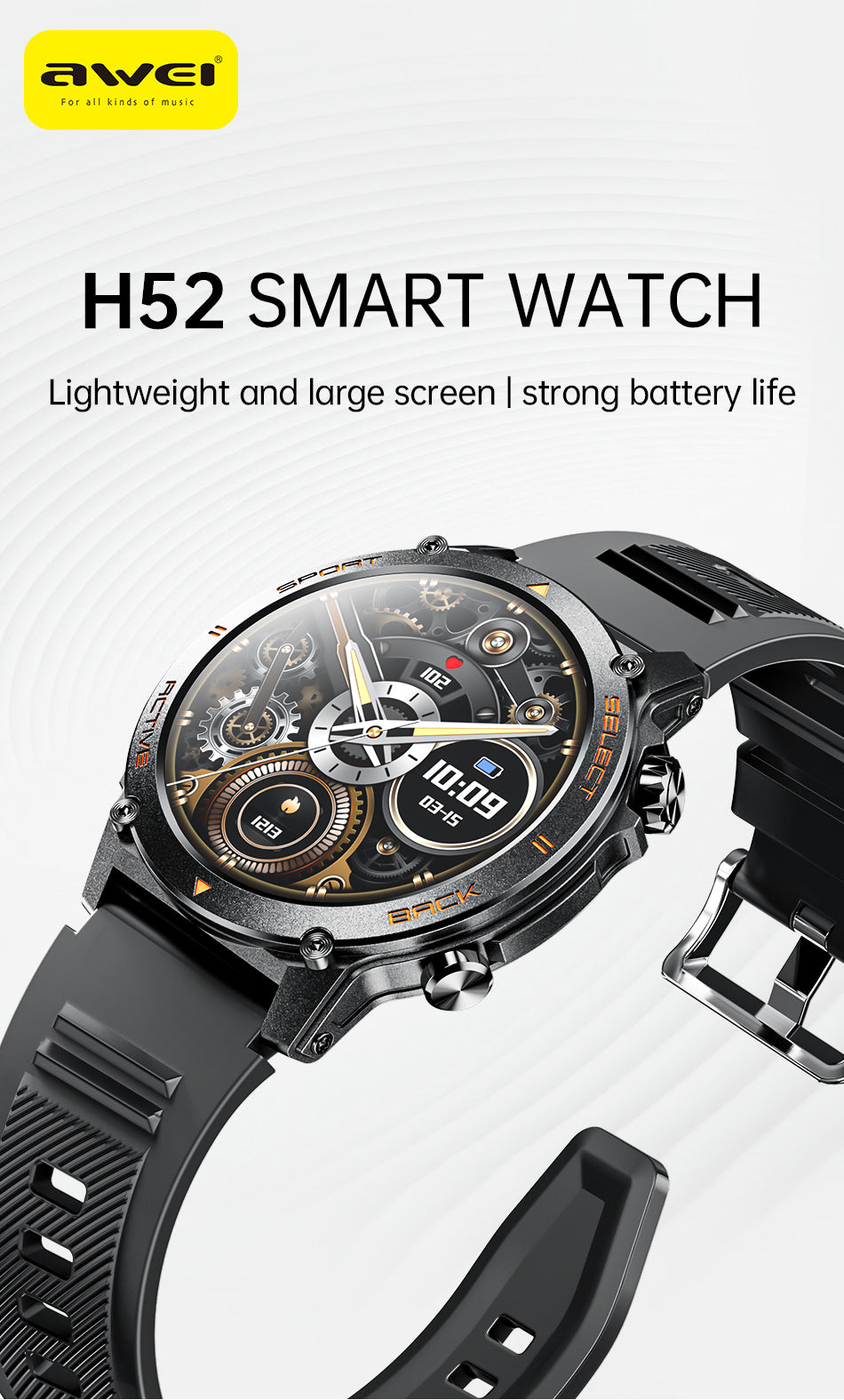 AWEI AMOLED Smartwatch H52