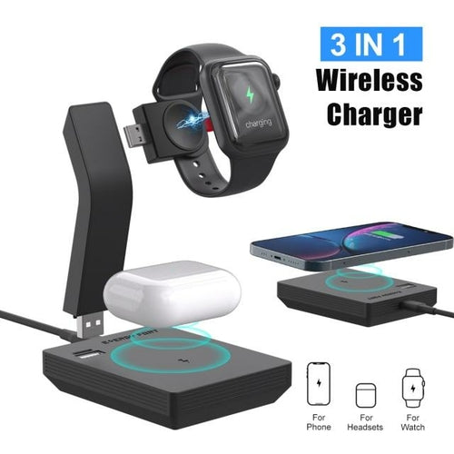 Charging Station wireless rapida Ninja 15W 3 in 1